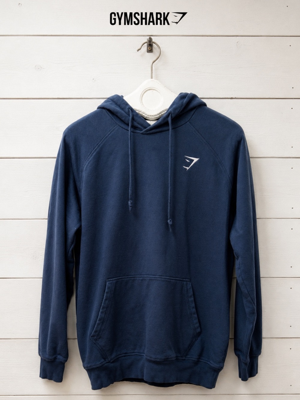 Gymshark Navy Fleece Hoodie – Size L